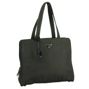 PRADA Tote Bag Nylon Khaki